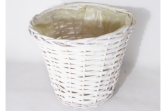 Cachepot Treccia Sbiancato D. 27
