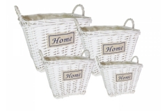 Portavaso Quadro Home Bianco S/4