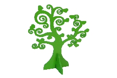 Albero Della Vita Legno Cm 26 Verde