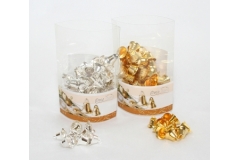 60 Campanelle Di Natale Color Oro O Argento 1.6 Cm
