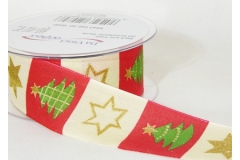 Nastro Tessuto Stella/albero Mm 40x20 Mt