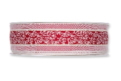 Nastro Tessuto Jacquard Mm 40x15 Mt Confezionamento Decoro Natale