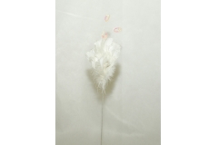 Ramo Piumato Bianco Da 50 Cm