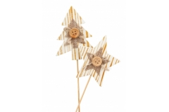 Pick Stelle Legno Con Bottone Pz 16