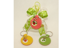 Bomboniera Sacchetto Con Portachiavi Frutta