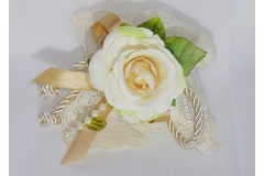 Bomboniera Sacchetto Seta Con Fiore Grande