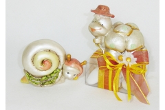 Bomboniera Scatola Pvc Con Soggetto Porcellana