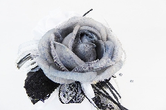 Bomboniera Saccoccio Raso Nastro Pizzo Nero Pick Rosa Grigia Wedding