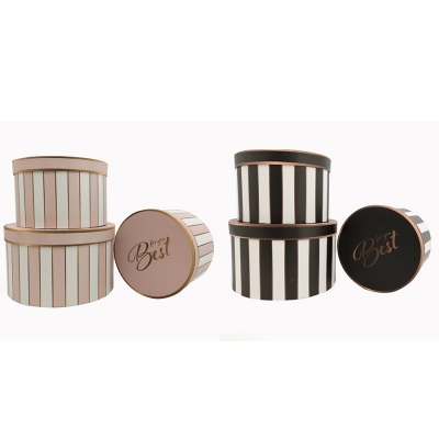 Flower Box Righe Verticale Set 3 Parti Decorazione Fiori Composizione
