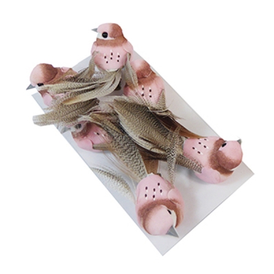 Uccellino Molletta Pz 6 Animaletti Decorativi Primavera Pasqua