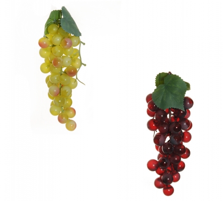 Grappolo Uva Media Artificiale Chicchi Grandi Colorata Composizione Floreale Addobbi Autunno