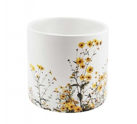 Vaso Fiori D 13,5 H 13 Decorazione Composizione Floreale Addobbi