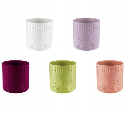 Vaso Decoro Ovale D 13,5 H 14 Composizione Floreale Addobbi