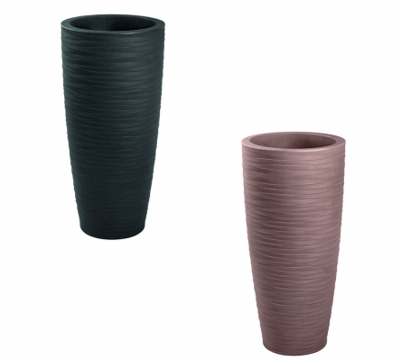 Vaso Talos Elegance D 33 H 70 Pvc Colorato Composizione Floreale