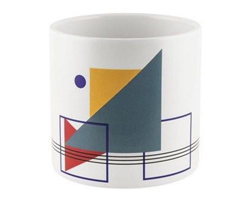 Vaso Geometrie D 13,5 H 13 Decorazioni Composizione Floreale