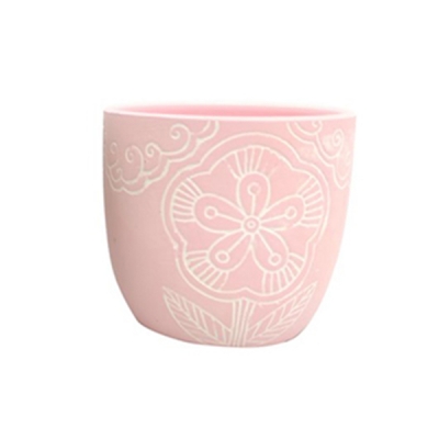 Vaso Pastello Fiori D 13,5 H 12,5 Composizione Floreale