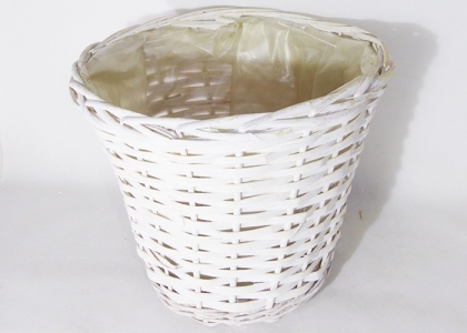 Cachepot Treccia Sbiancato D. 27