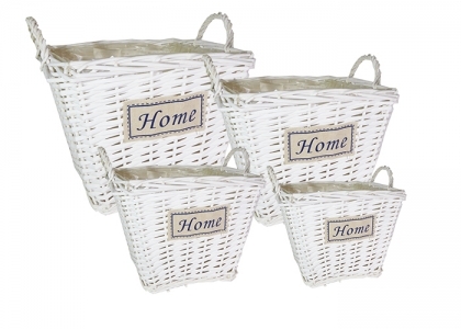 Portavaso Quadro Home Bianco S/4