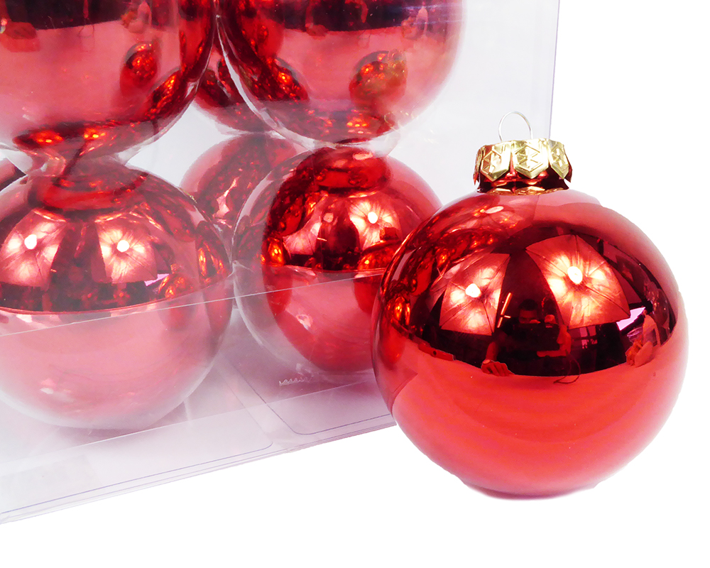 Pz 16 Palle Vetro Albero Di Natale Mm 8 Decorazione Natalizie
