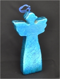 Silhouette Angelo Di Natale Color Cobalto Lucido Shine 35x18 Cm