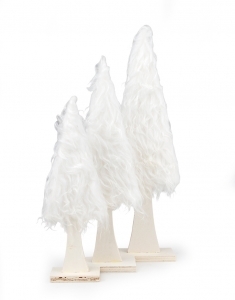 Alberi Bianchi Peluches Set 6 Pz 3 Misur