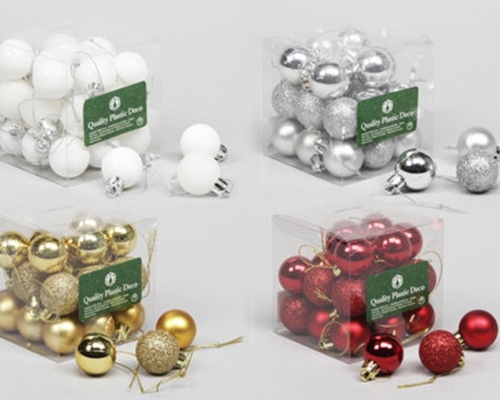 Pz 18 Box Sfere Combi Mm 50 Addobbi Albero Di Natale
