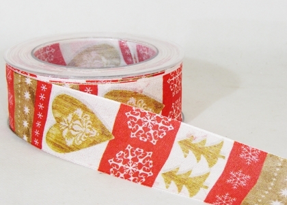 Nastro Tessuto Cuore Shabby Mm 40x20 Mt