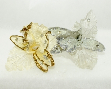 Pick Di Cattleya Diamond Natalizia Con Strass