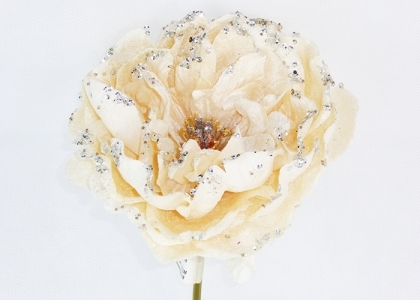 Peonia Grande Panna Strass