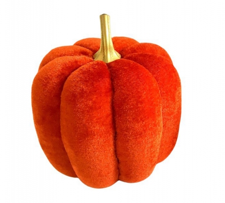 Zucca Velluto Alta Singola Decorazione Addobbi Autunno