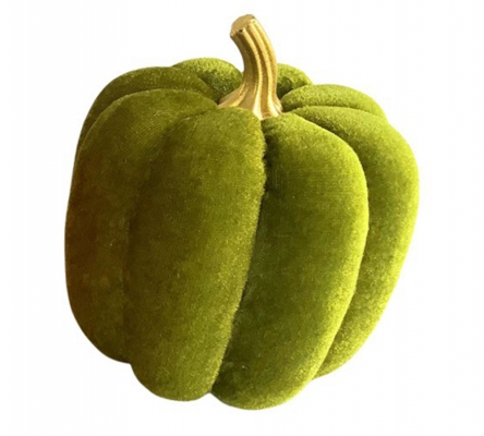 Zucca Velluto Alta Singola Decorazione Addobbi Autunno